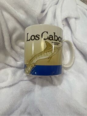 Starbucks Los Cabos Mug - Cream & Blue with Marlin
